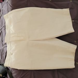 White dress cargo pants
